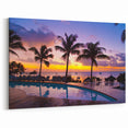 Tropical Mauritius Sunset Wall Art - African Island Scenery Canvas Print