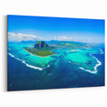 Mauritius Aerial View Wall Art - Stunning African Island Scenic Print