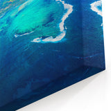 Mauritius Aerial View Wall Art - Stunning African Island Scenic Print