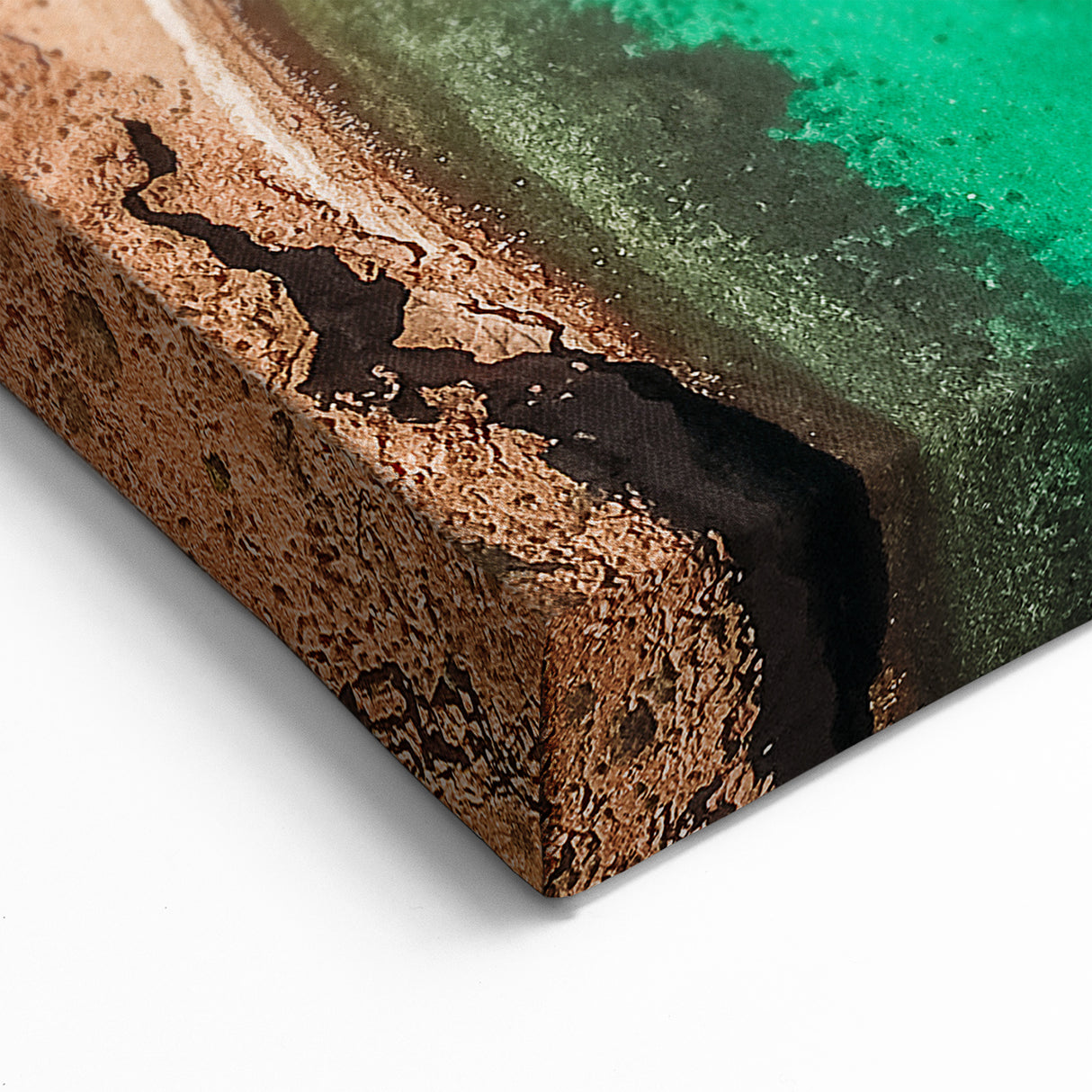 Baja California Sur Wall Art: Aerial View of Turquoise Coastline