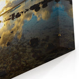 Golden Sunrise Over Mauritius Shoreline - Scenic African Beach Print