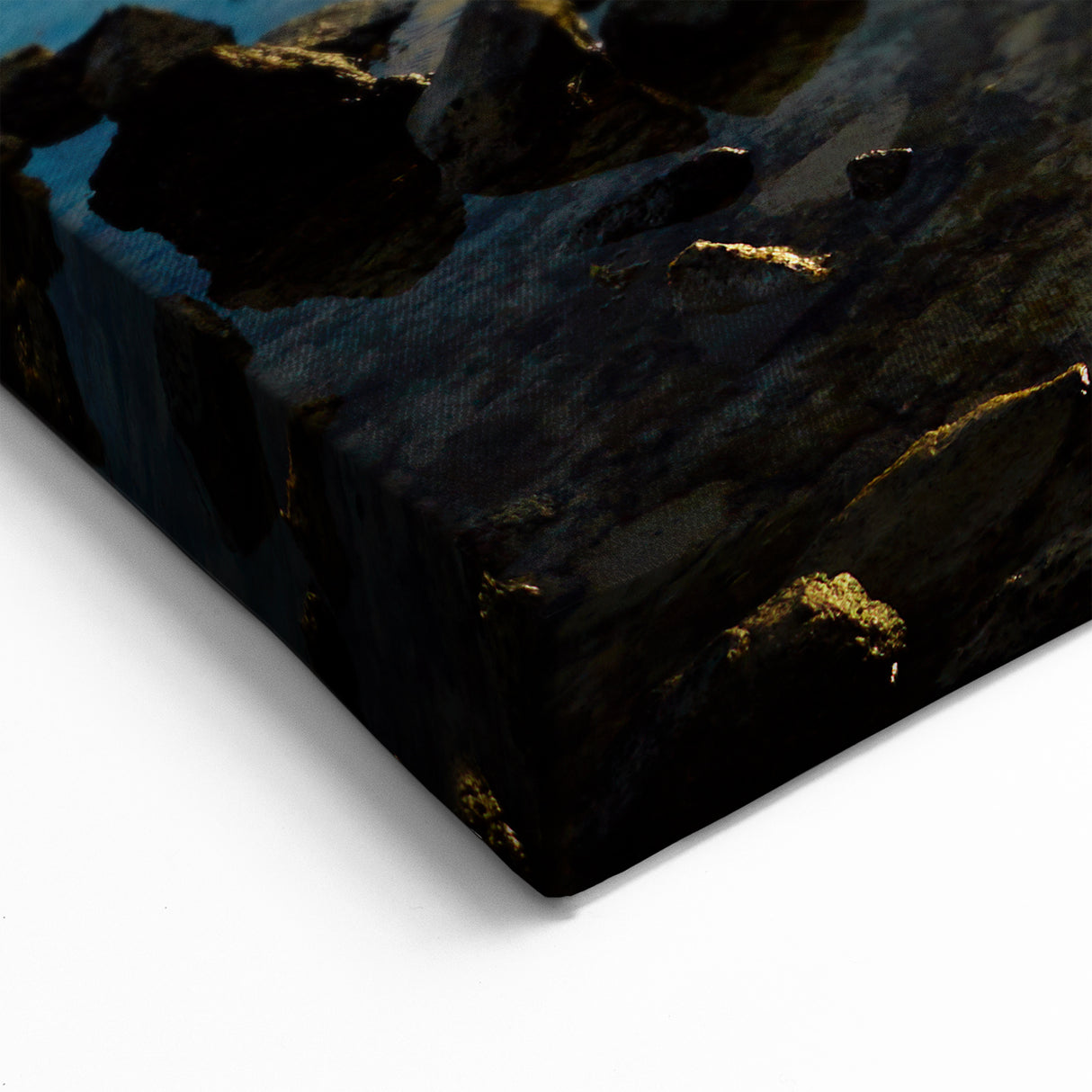 Golden Sunrise Over Mauritius Shoreline - Scenic African Beach Print