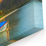 Serene Boat at Le Morne Beach - Mauritius Coastal Landscape Art Print