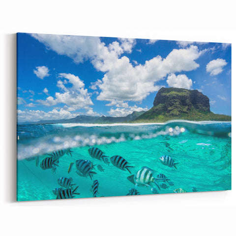 Underwater Paradise at Le Morne - Mauritius Coastal Art Print