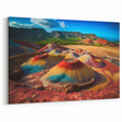 Vivid Seven Colored Earth - Chamarel Mauritius Vibrant Landscape Art