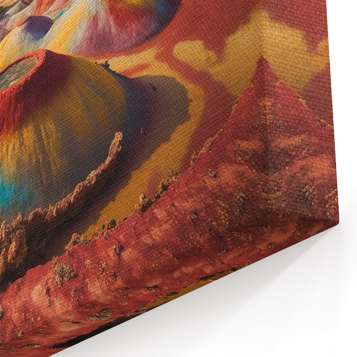 Vivid Seven Colored Earth - Chamarel Mauritius Vibrant Landscape Art