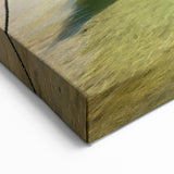 Tranquil Boat on Le Morne Lagoon - Mauritius Coastal Landscape Art