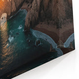 Golden Sunset Over Baja California Arch - Scenic Mexico Wall Art Print