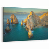 Serene Baja California Coastal Cliffs - Tranquil Mexico Wall Art Print
