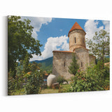 Azerbaijan Stone Church Art - Caucasus Mountains Scenery