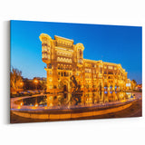 Baku Cityscape at Night - Azerbaijan Skyline Art - Illuminated Landmark