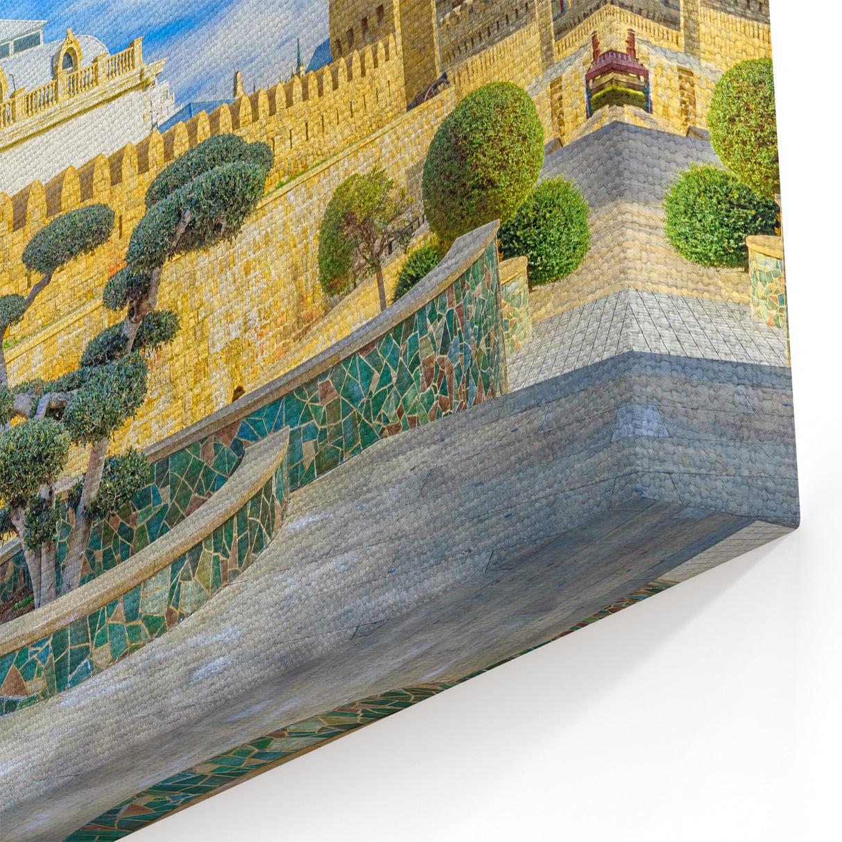 Baku Fortress Art - Azerbaijan Old City Wall Heritage