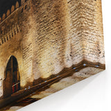 Baku Fortress Wall Art - Azerbaijan Historic City Gate at Night