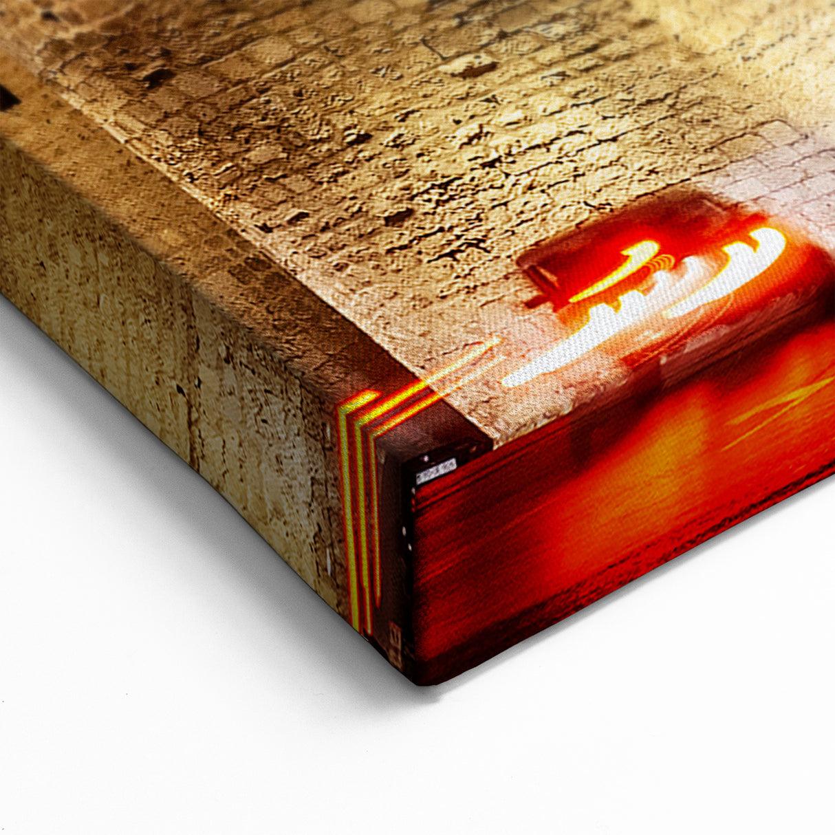 Baku Fortress Wall Art - Azerbaijan Historic City Gate at Night