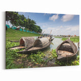 Scenic Bangladesh Boating Landscape - Beautiful Asian Nature Wall Art