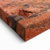 Azerbaijan Red Hills Art - Colorful Mountain Landscape Print