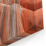 Azerbaijan Striped Hills Art - Vibrant Mountain Landscape Print