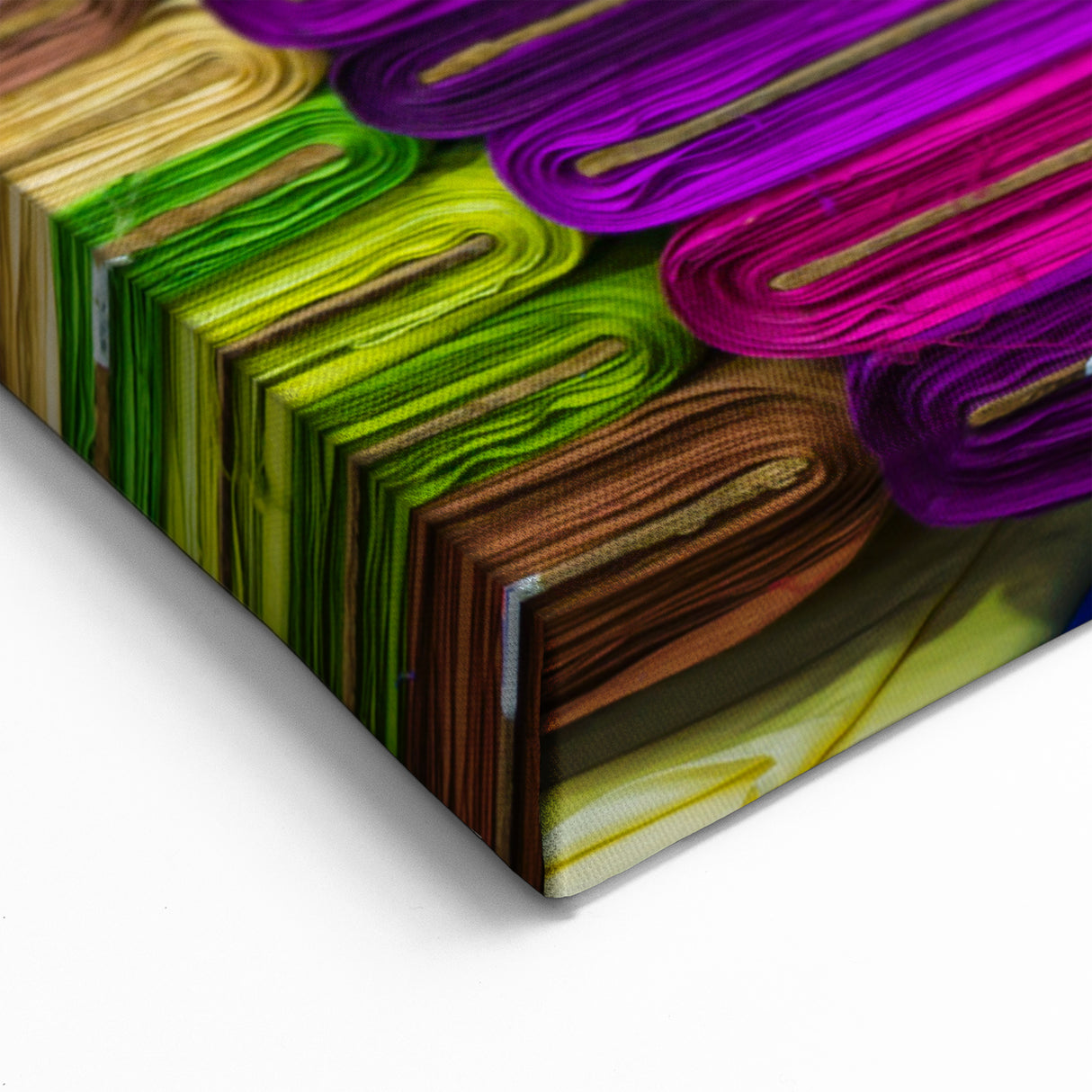 Vibrant Bangladeshi Fabrics - Colorful Textile Art for Your Walls