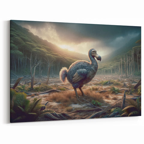 Majestic Dodo Bird in Enchanted Forest - Mauritius Wildlife Art Print