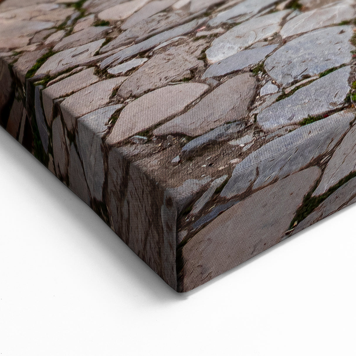 Azerbaijan Village Alley Art - Rustic Stone Street Scene Print