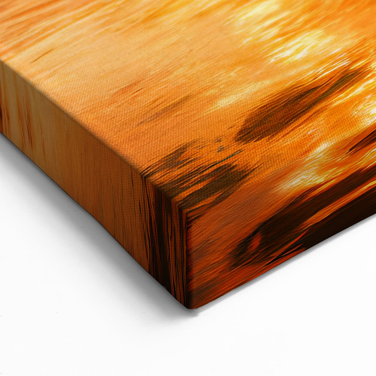 Fiery Sunset Over Tranquil Waters - Mauritius Coastal Landscape Art