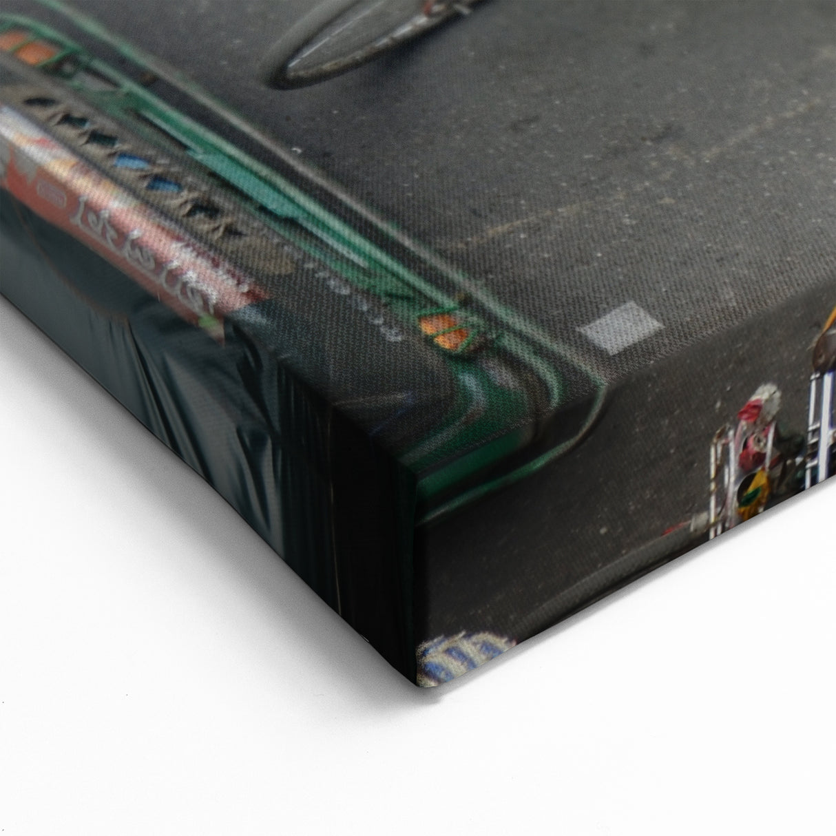 Bustling Dhaka Street Scene - Dynamic Bangladeshi Urban Wall Art