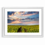 Golden Fields at Dusk - Tranquil Bangladeshi Countryside Wall Art