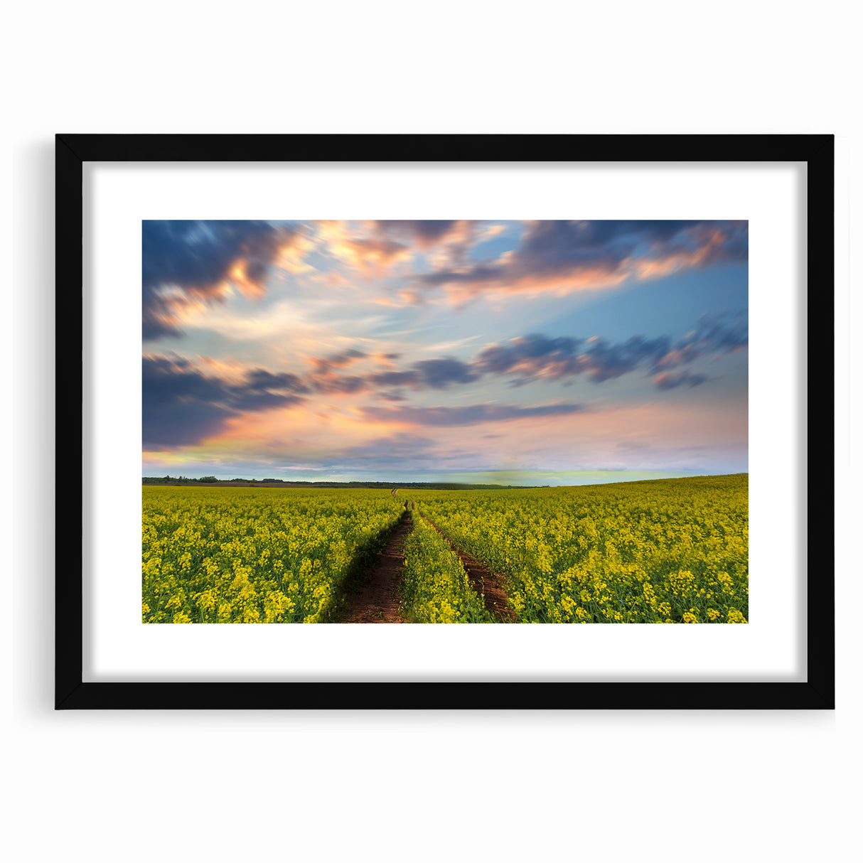 Golden Fields at Dusk - Tranquil Bangladeshi Countryside Wall Art