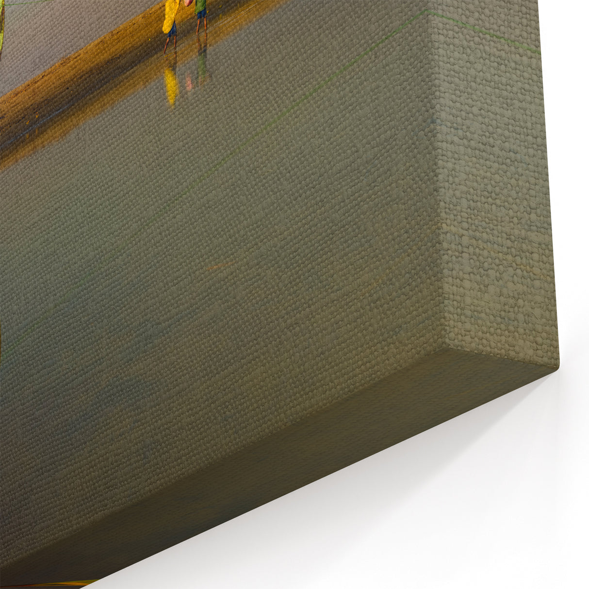 Reflective Fishing Boat at Dusk - Serene Bangladeshi Coastal Art