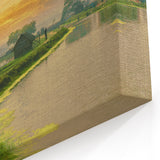 Sunset Stroll in Rural Bangladesh - Peaceful Countryside Wall Art