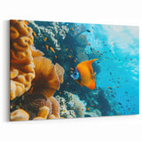 Vibrant Underwater Mauritius Scene - Tropical Reef Fish Wall Art