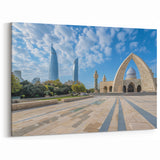 Modern Baku Mosque Art - Architectural Beauty Under Clear Skies Print