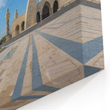 Modern Baku Mosque Art - Architectural Beauty Under Clear Skies Print