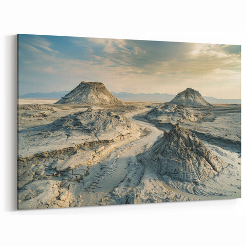 Azerbaijan Mud Volcanoes - Captivating Landscape Art Print