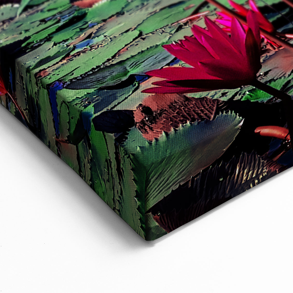 Scenic Bangladesh Water Lilies Field - Vibrant Nature Canvas Wall Art