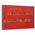 Vibrant Bangladesh Chili Harvest - Colorful Cultural Canvas Wall Art