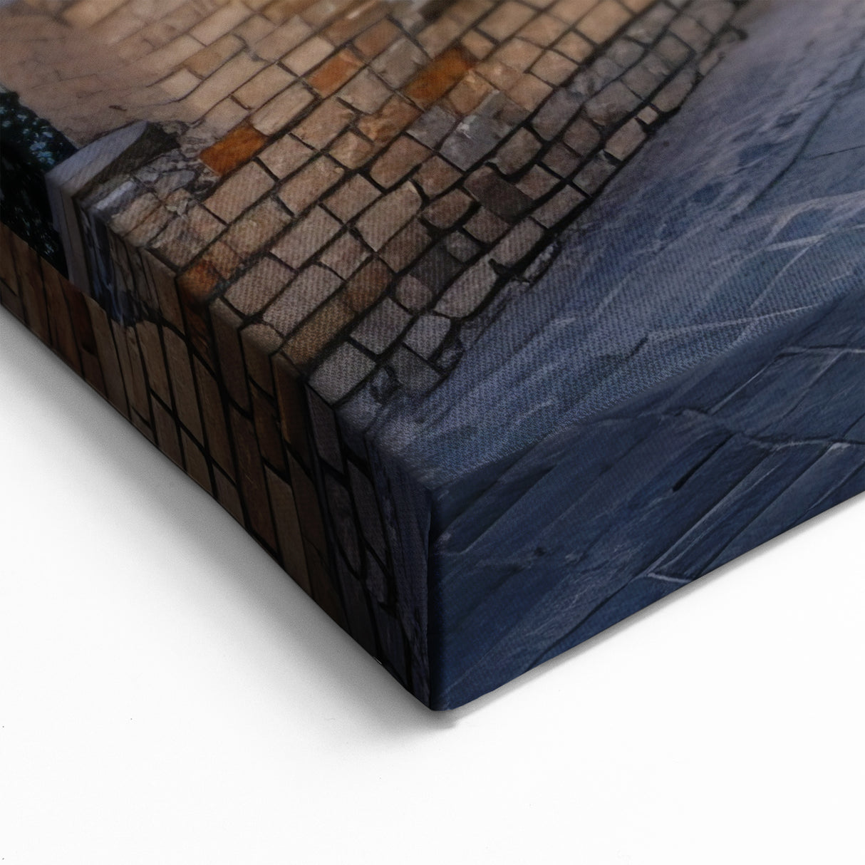 Azeri Culture Art - Baku Skyline Print Caspian Sea and Caucasus Canvas