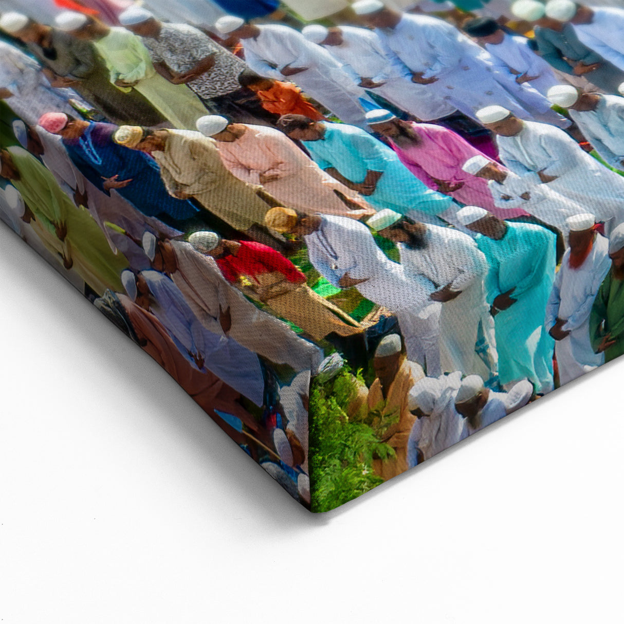 Bangladesh Prayer Gathering - Vibrant Cultural Unity Canvas Wall Art