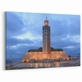 Moroccan Architecture Art - Hassan II Mosque at Twilight Wall Decor
