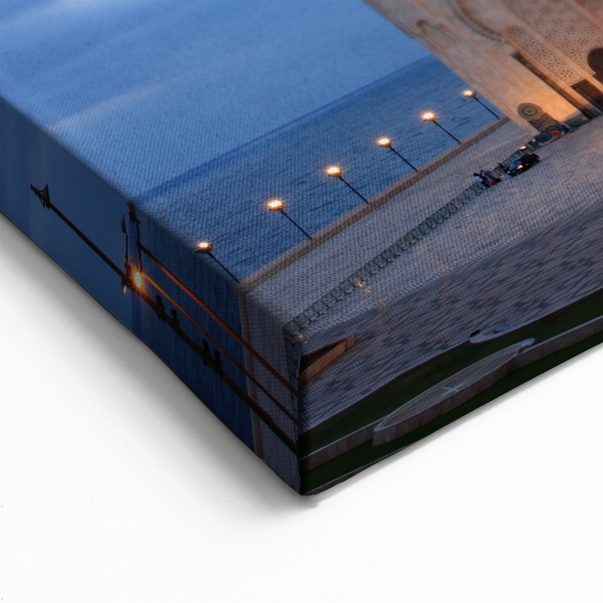 Moroccan Architecture Art - Hassan II Mosque at Twilight Wall Decor