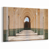 Moroccan Architecture Art - Grand Mosque Arched Hallway Decor
