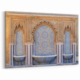 Moroccan Tile Art - Intricate Fountain Mosaic Wall Decor