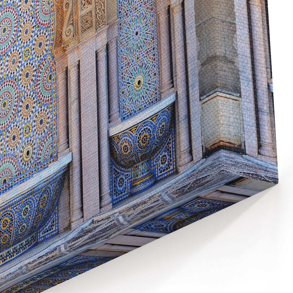 Moroccan Tile Art - Intricate Fountain Mosaic Wall Decor