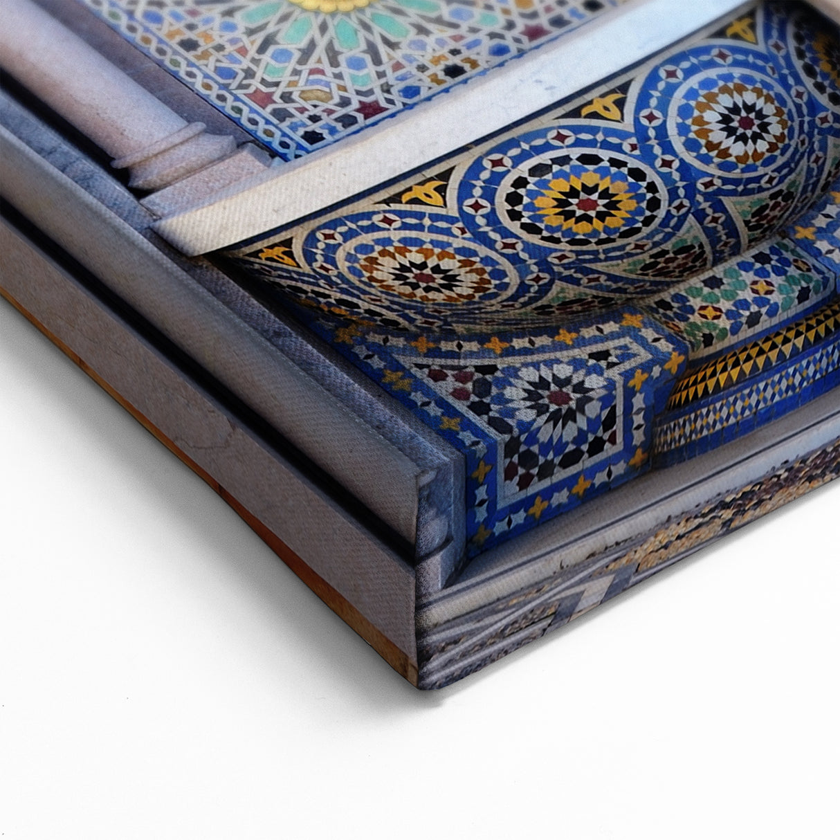 Moroccan Tile Art - Intricate Fountain Mosaic Wall Decor