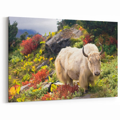 Serene Bhutan Yak Art - Bhutan Scenic Landscape Prints for Home Decor