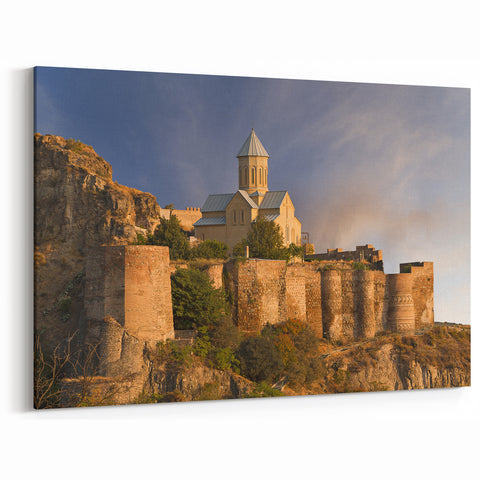 Majestic Georgian Church & Fortress Art - Stunning Historic Landscape Print