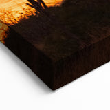 Sunset in Baja California Wall Art – Silhouette Cactus Desert Print