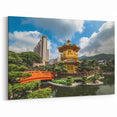 Hong Kong Garden Pagoda Art - Serene Traditional and Modern Fusion