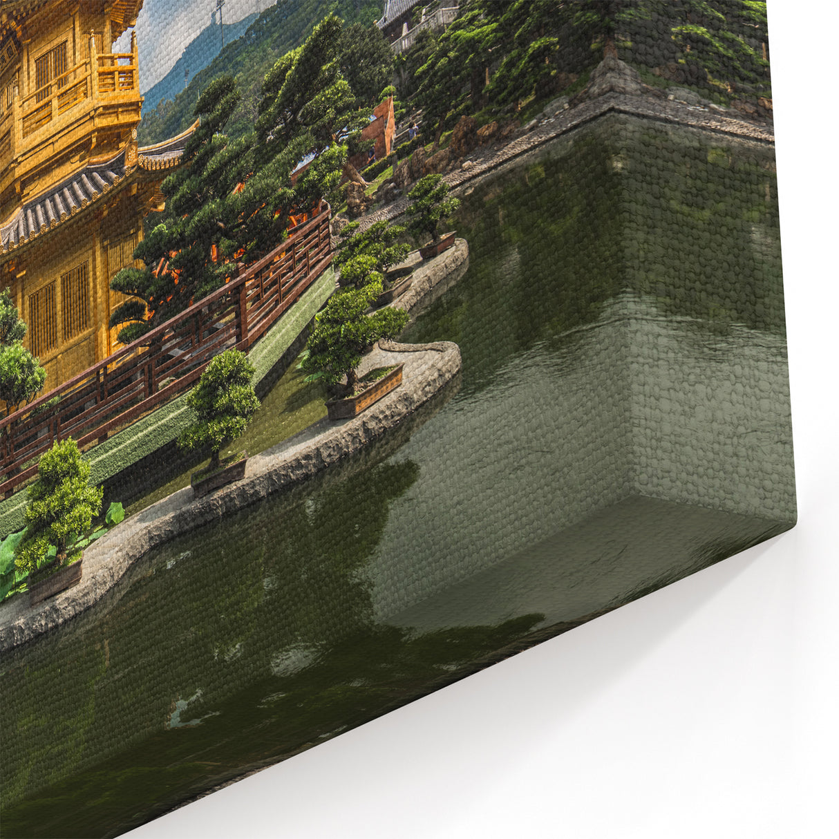 Hong Kong Garden Pagoda Art - Serene Traditional and Modern Fusion