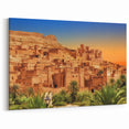 Sahara Desert Wall Art - Ancient Moroccan Kasbah at Sunset